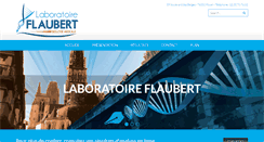 Desktop Screenshot of labo-flaubert.com