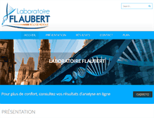 Tablet Screenshot of labo-flaubert.com